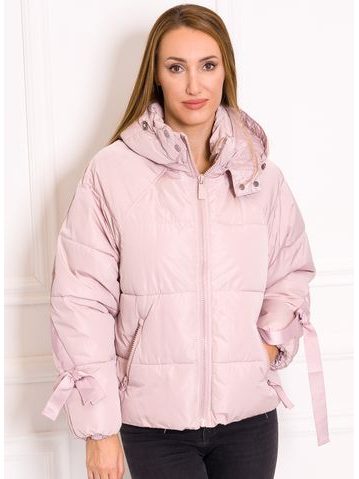 Women's winter jacket Due Linee - Pink -