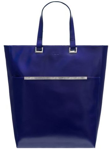 Bolso de hombro de cuero para mujer Guy Laroche Paris - Azul -