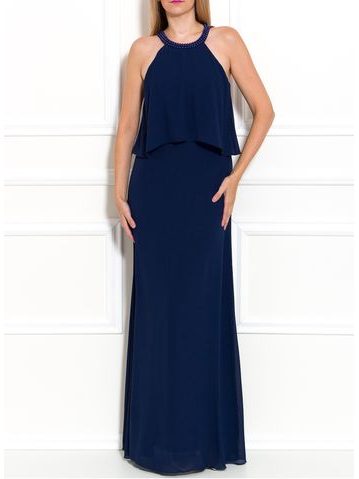 Vestido largo de mujer Due Linee - Azul oscuro
