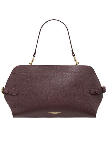 Real leather shoulder bag Glamorous by GLAM - Wine -