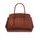 Real leather handbag Glamorous by GLAM - Brown -