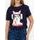 Women's T-shirt Due Linee - Dark blue -