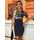 Lace dress Due Linee - Dark blue -