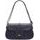 Real leather shoulder bag Glamorous by GLAM - Dark blue -