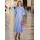 Rochie lungă de damă Glamorous by Glam - Albastră -