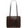 Bolso de hombro de cuero para mujer Glamorous by GLAM Santa Croce - Marrón -