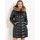 Winter jacket with real fox fur Due Linee - Black -