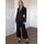 Costum negru sacou și pantaloni -