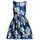 Vestido de mujer con corte en A Due Linee - Azul -