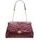 Bolso de hombro de cuero para mujer Glamorous by GLAM - Borgoña -