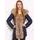 Women's winter jacket with real fox fur Due Linee - Dark blue -