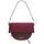 Real leather shoulder bag Glamorous by GLAM - Wine -