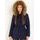 Winter jacket with real fox fur Due Linee - Blue -