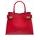 Bolso de cuero de mano para mujer Glamorous by GLAM - Rojo -