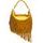 Real leather shoulder bag Glamorous by GLAM - Yellow -