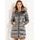 Winter jacket with real fox fur Due Linee - Silver -