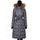 Női téli kabát Női téli kabát eredeti rókaszőrrel Due Linee - Szürke -
