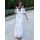 Vestido midi de mujer Due Linee - Blanco -
