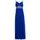 Spoločenské dlhé šaty so striebornými kamienkami - kráľovsky modrá -