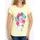 Women's T-shirt Due Linee - Yellow -