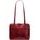 Damska skórzana torebka na ramię Glamorous by GLAM Santa Croce - czerwony -