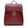 Women's real leather backpack Glamorous by GLAM - Wine -