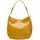 Real leather shoulder bag Glamorous by GLAM - Yellow -