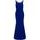 Vestido largo de mujer Due Linee - Azul -