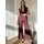 Compleu damă vestă și pantaloni burgundy jeans -