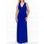 Vestido largo de mujer Due Linee - Azul -