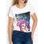 Women's T-shirt Due Linee - White -