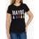 Women's T-shirt Due Linee - Black -