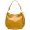 Real leather shoulder bag Glamorous by GLAM - Yellow -