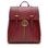 Women's real leather backpack Glamorous by GLAM - Wine -