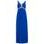 Vestido largo de mujer Due Linee - Azul -