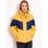 Women's winter jacket Due Linee - Yellow -