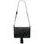 Bolso de cuero crossbody para mujer Due Linee - Negro -