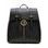 Women's real leather backpack Glamorous by GLAM - Black -