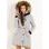 Winter jacket with real fox fur Due Linee - Grey -
