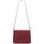 Real leather crossbody bag TWINSET - Wine -