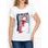 Women's T-shirt Due Linee - White -