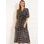 Maxi dress Due Linee - Black-white -
