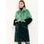 Teddy coat Due Linee - Green -