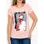 Camiseta para mujer Due Linee - Rosa -