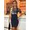 Lace dress Due Linee - Dark blue -