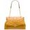 Real leather shoulder bag Glamorous by GLAM - Yellow -