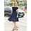 Rochie de vară damă Glamorous by Glam - Albastru închis -