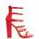 Sandalias de mujer GLAM&GLAMADISE - Rojo -