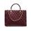 Bolso de cuero de mano para mujer Glamorous by GLAM - Borgoña -