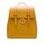 Mochila de mujer de cuero genuino Glamorous by GLAM - Amarillo -